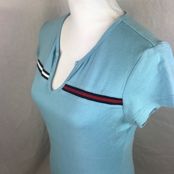 Tommy Hilfiger Tops - Tommy Hilfiger Blue V-neck Shirt